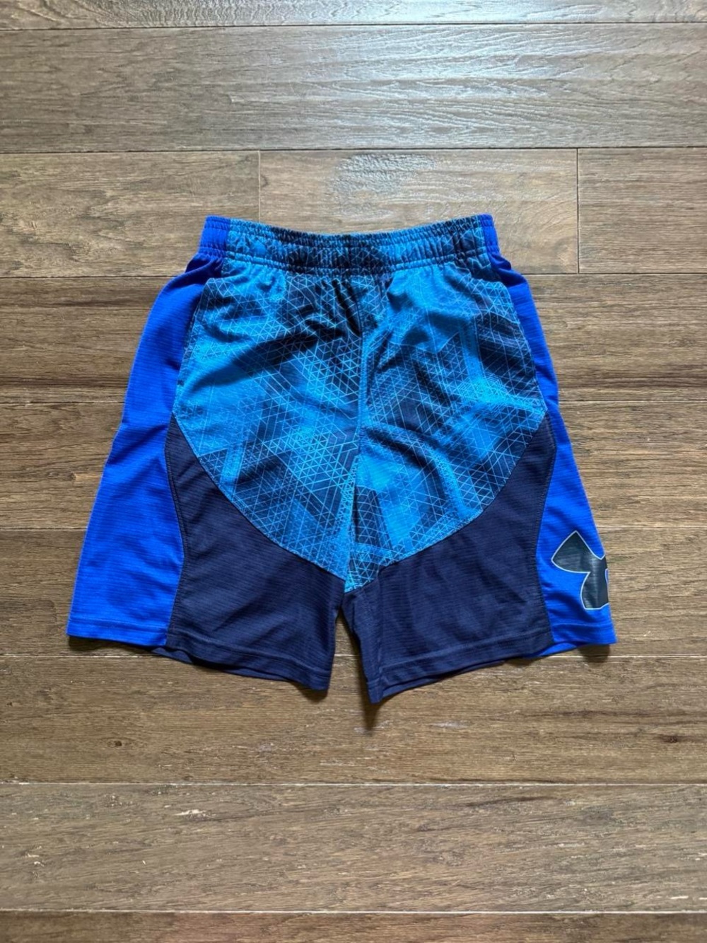 Under Armour Blue and Navy Boys' Athletic Shorts